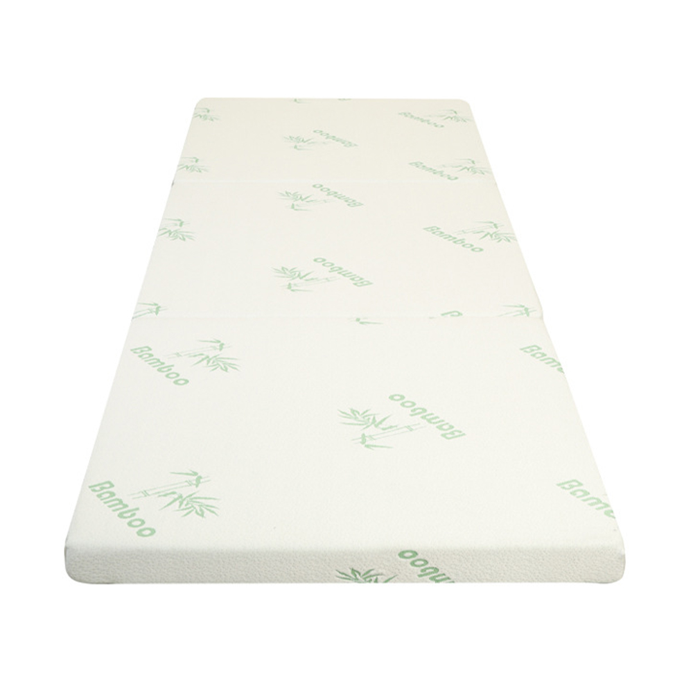Triple-fold memory foam madrass