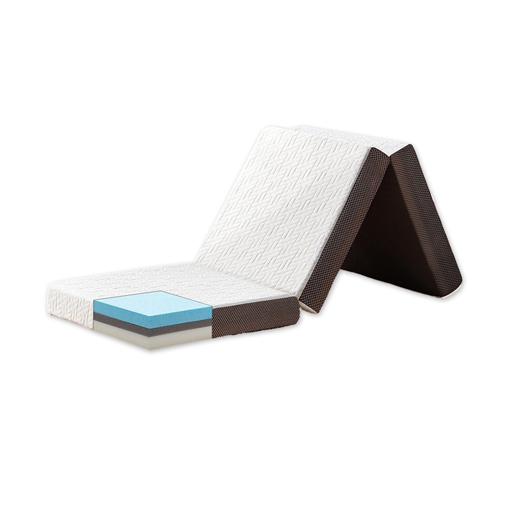 Memory foam gel trippelfold madrass