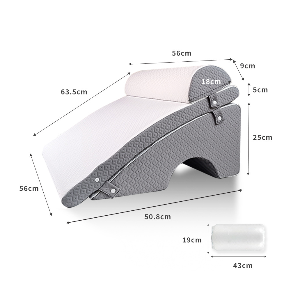 Tredelt putesett med memory foam