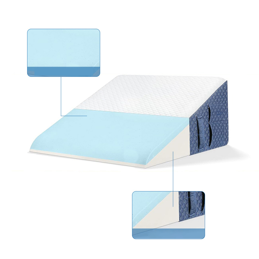 Trekantet multifunksjonell Memory Foam-ryggstøtte