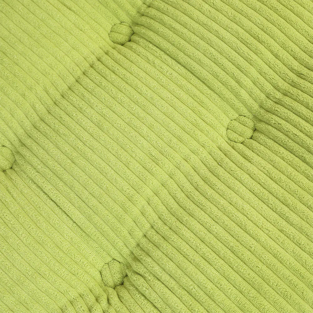 Grønn stripete sofa med stropper