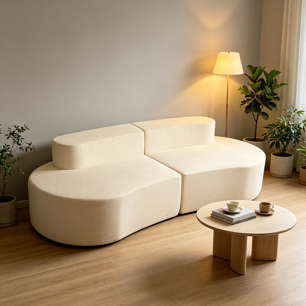 Patchwork dobbel sofa