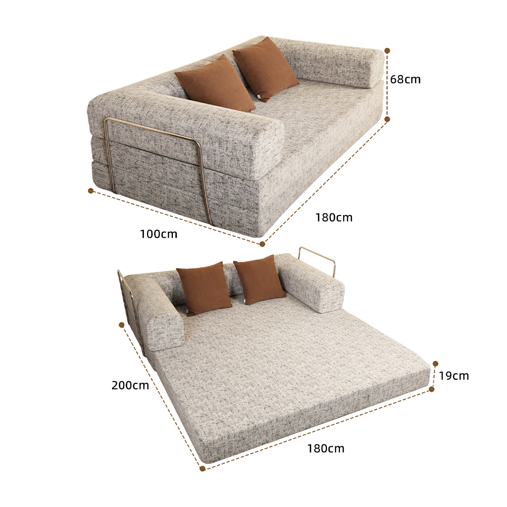 U-formet halvlukket dobbel sofa