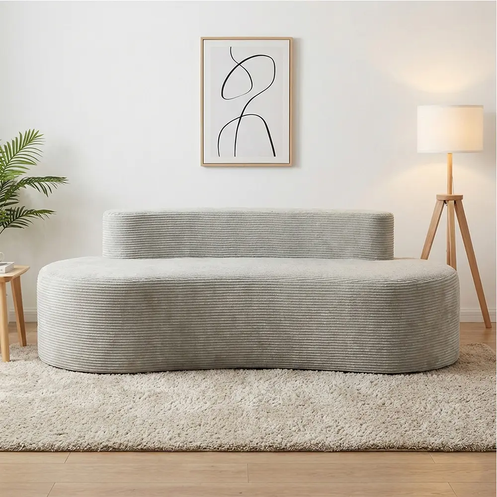 Grå dobbel sofa